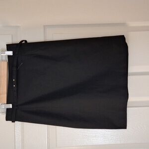H&M Black Skirt with Belt 6 NWT